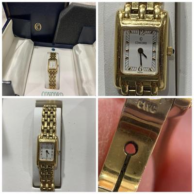 18k Concord Women’s Watch In Display Box