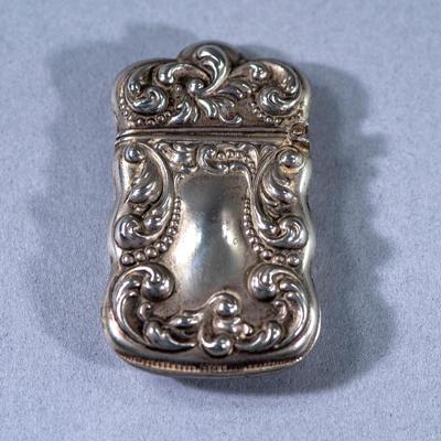 VICTORIAN SILVER PLATE MATCH SAFE