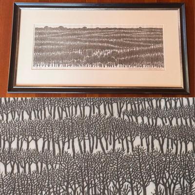 “Winter Landscape” Woodcut Print by Jacques Hnizdovsky (B1-DZ)