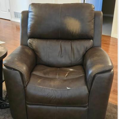 Large Electric Recliner with Built-in Charger