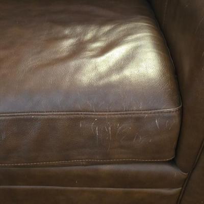 Ethan Allen Leather Loveseat