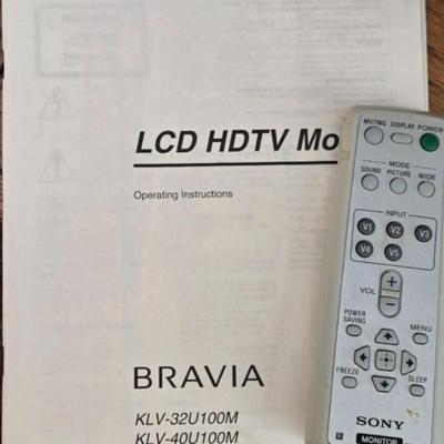 Sony Bravia 32" LCD TV with Remote