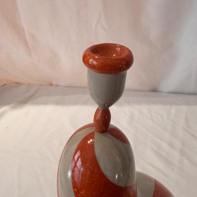 Red and Grey Striped Balloon Wall Sculpture by Sean O’Meallie (DR-DZ)