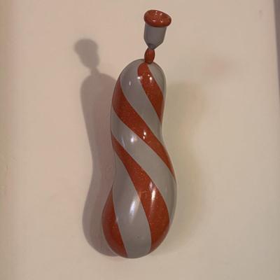 Red and Grey Striped Balloon Wall Sculpture by Sean O’Meallie (DR-DZ)