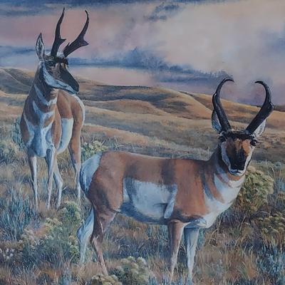 Framed Landscape Painting by Sarah Woods (B3-BBL)