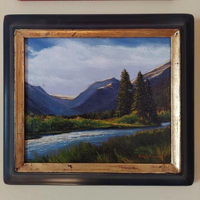 "Mountain Stream" Oil Painting by Dix Baines (B3-BBL)