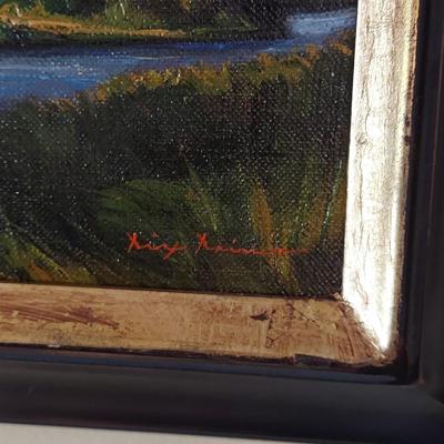 "Mountain Stream" Oil Painting by Dix Baines (B3-BBL)