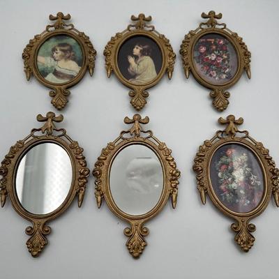 Italian Gilt Frames & Mirrors- Set of (6)