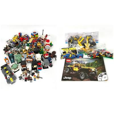 Lego Toy Lot Including Star Wars and Jeep