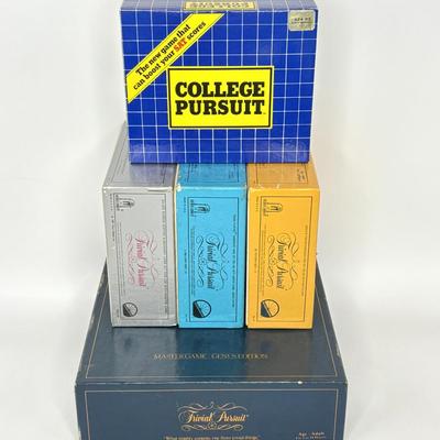 Vintage Original Trivial Pursuit Game + 4 Add on Card Sets
