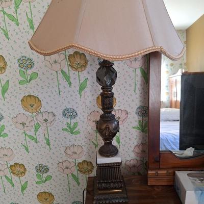 Brass and Marble Lamp