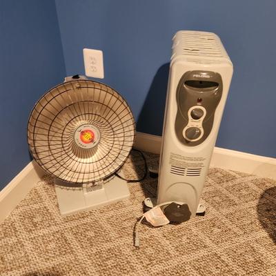 2 Electric Room Space Heaters Presto Heatdish Plus Pelonis Heater