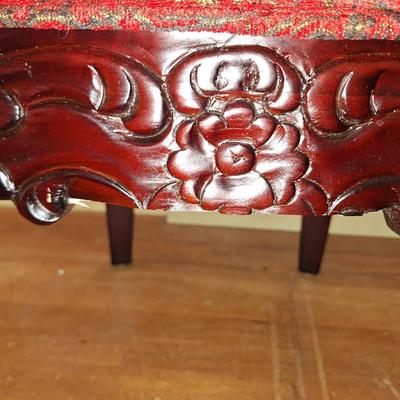 Pair of Red PAisley Chairs