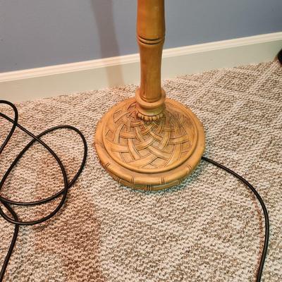 Pair Heavy Pineapple Floor Lamps 3 way Lights 5' tall