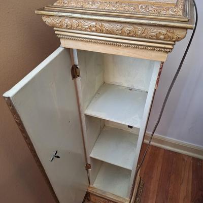 Marble-esque Storage planter stand