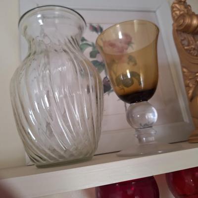 Sale Photo Thumbnail #85: Vase and goblet