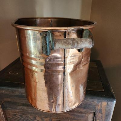 Vintage Nesco Copper Boiler Tub Ice Bucket 27"x12"x13" h