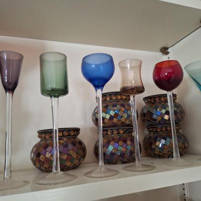 6 Long Stemmed Cordial Glasses