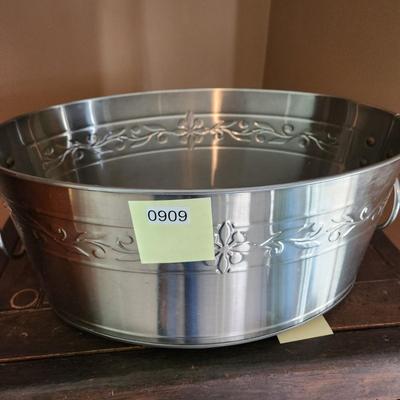 Oval Metal Party Ice Tub Bucket 21"x15"x10"