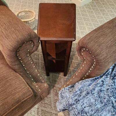 Pair of End Table 3 Shelves