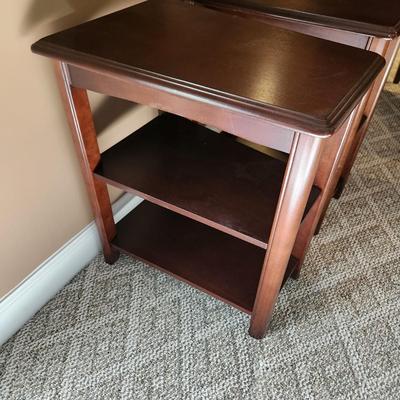 Pair of End Table 3 Shelves