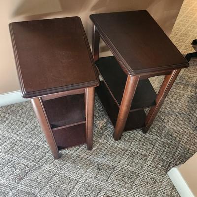 Pair of End Table 3 Shelves