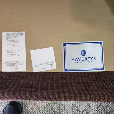 Havertys' Brown Sofa 83x37x33