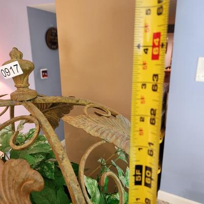 Metal Plant Stand with Artificial Plants 16x12x64