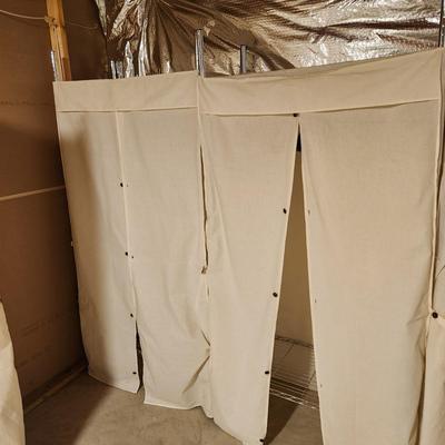 2 Wire Metal Clothing Storage Racks with covers