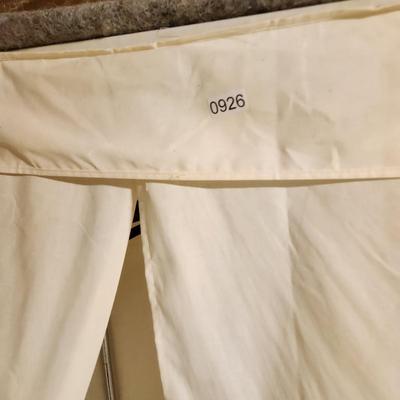 2 Wire Metal Clothing Storage Racks with covers 1 with hangers