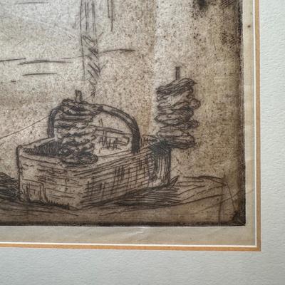 LOT 4: Pretzel Seller New York 1913 Jewish Israeli Impressionism by Hermann Struck