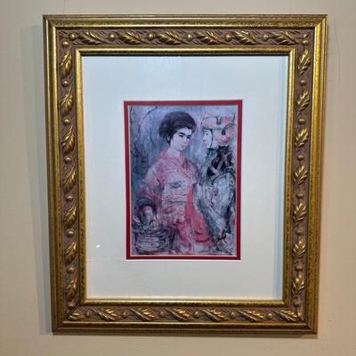 LOT 5: “Chinese Couple” Signed by Artist