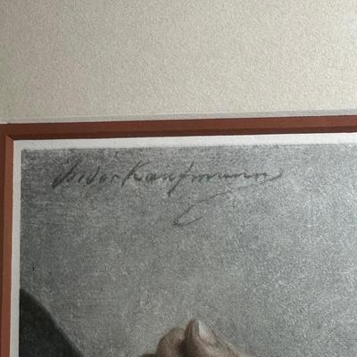 LOT 6: Signed Print by Isidor Kaufmann