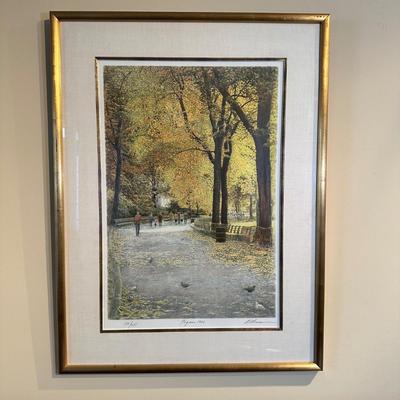 LOT 7: Harold Altman Signed & Numbered Print “Pigeons 1986”