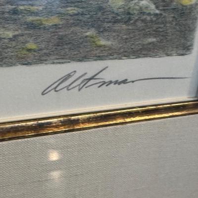 LOT 7: Harold Altman Signed & Numbered Print “Pigeons 1986”