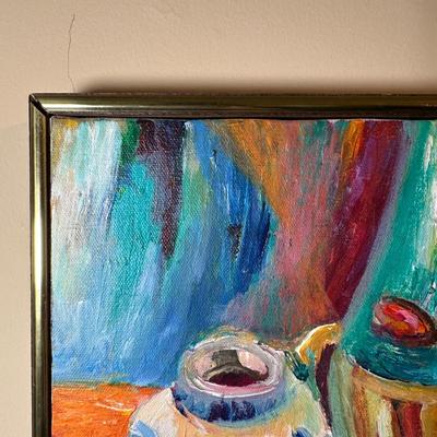 LOT 8: Still Life Scene Oil Painting