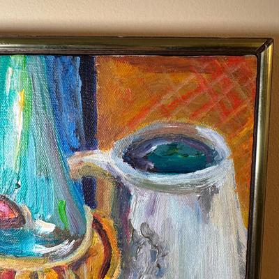 LOT 8: Still Life Scene Oil Painting