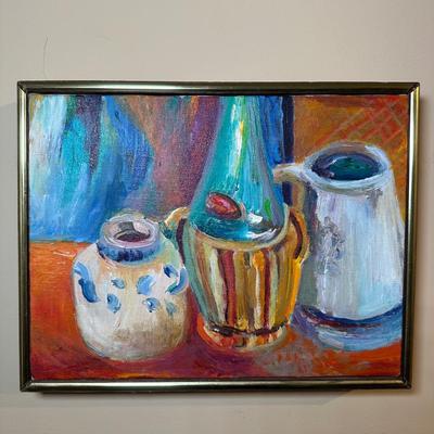 LOT 8: Still Life Scene Oil Painting