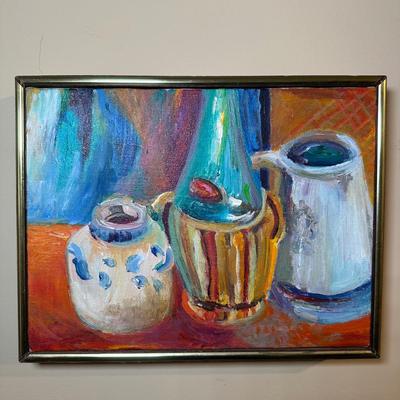LOT 8: Still Life Scene Oil Painting