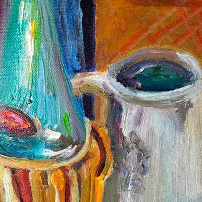 LOT 8: Still Life Scene Oil Painting