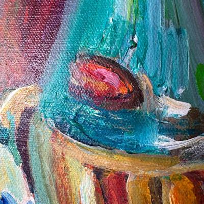 LOT 8: Still Life Scene Oil Painting