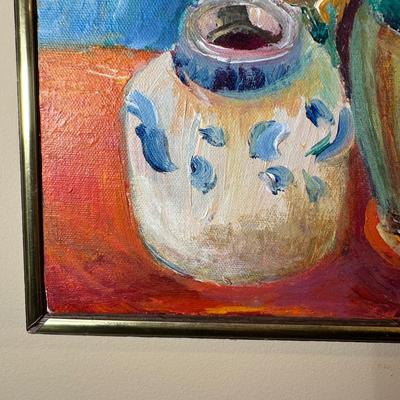 LOT 8: Still Life Scene Oil Painting