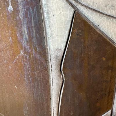 LOT 9: Raku Fired Ceramic Japanese Wall Art