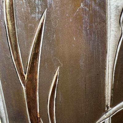 LOT 9: Raku Fired Ceramic Japanese Wall Art