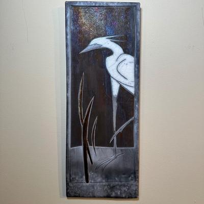 LOT 9: Raku Fired Ceramic Japanese Wall Art