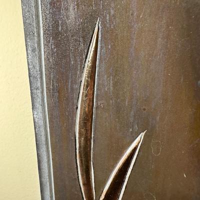 LOT 9: Raku Fired Ceramic Japanese Wall Art