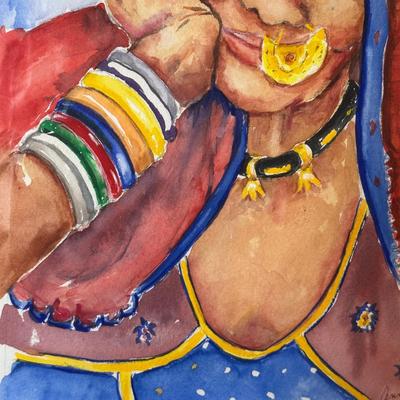 LOT 10: 2 Signed Water Color Paintings by Local Artist Annette Weisbach