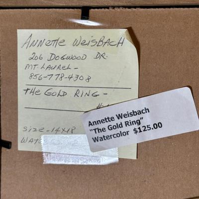 LOT 10: 2 Signed Water Color Paintings by Local Artist Annette Weisbach