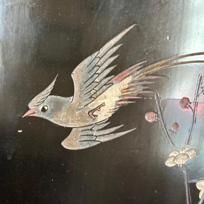 LOT 13: Vintage Chinese 4 Panel Wooden Screen Divider