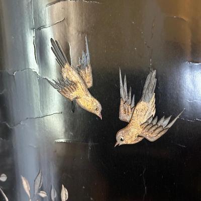 LOT 13: Vintage Chinese 4 Panel Wooden Screen Divider